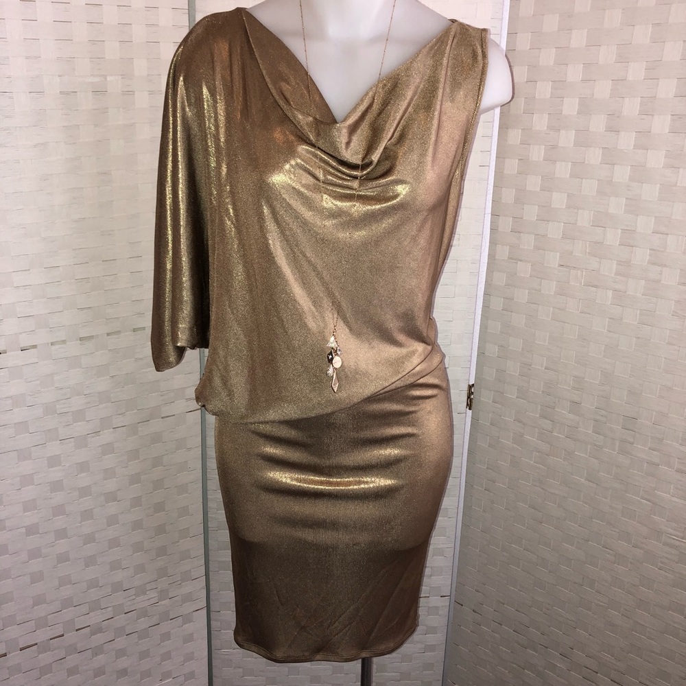 NWT BCBGMaxAzria asymmetrical minidress Sz Sm
